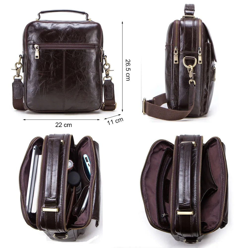 Leather iPad Messenger Bag