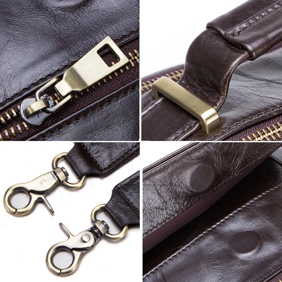 Leather iPad Messenger Bag