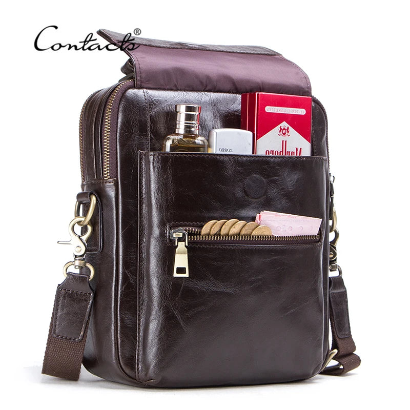 Leather iPad Messenger Bag