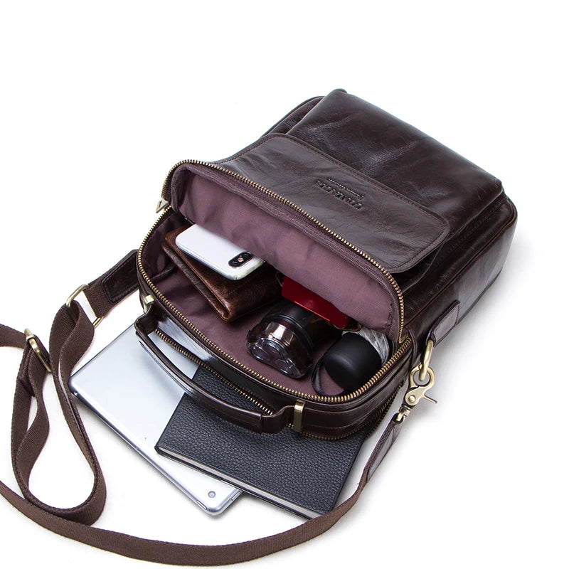 Leather iPad Messenger Bag