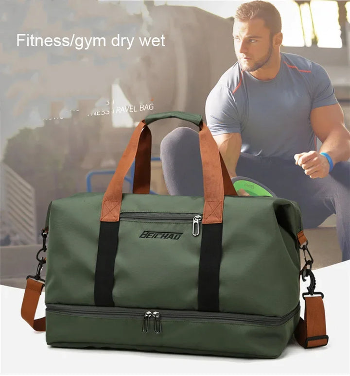 Travel Gym Duffle Bag – Weekender Crossbody & Shoulder Sports Bag