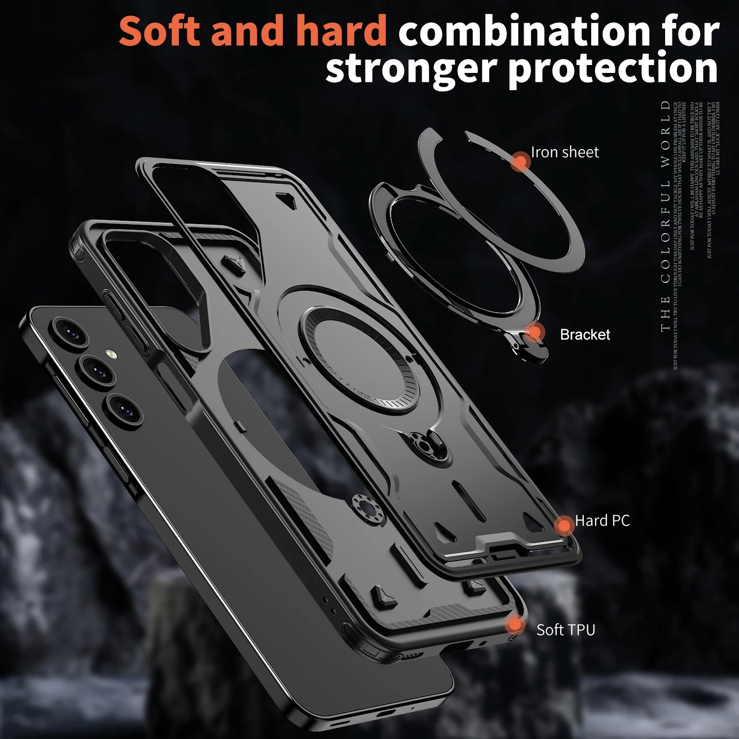Magnetic Ring Armor Case