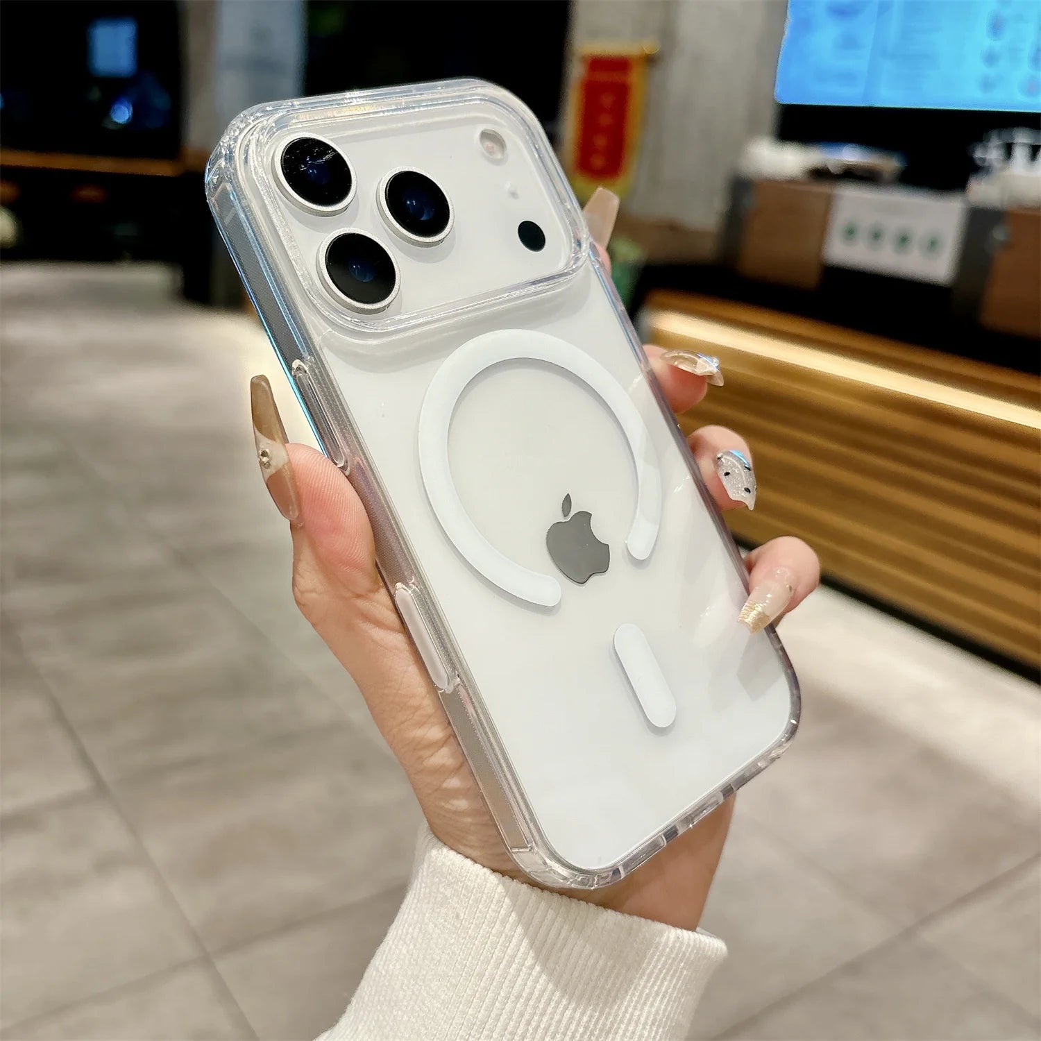 Transparent Clear MagSafe Case