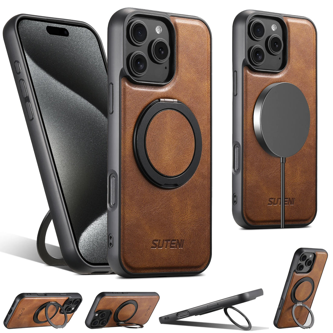 iPhone Leather Ring Case
