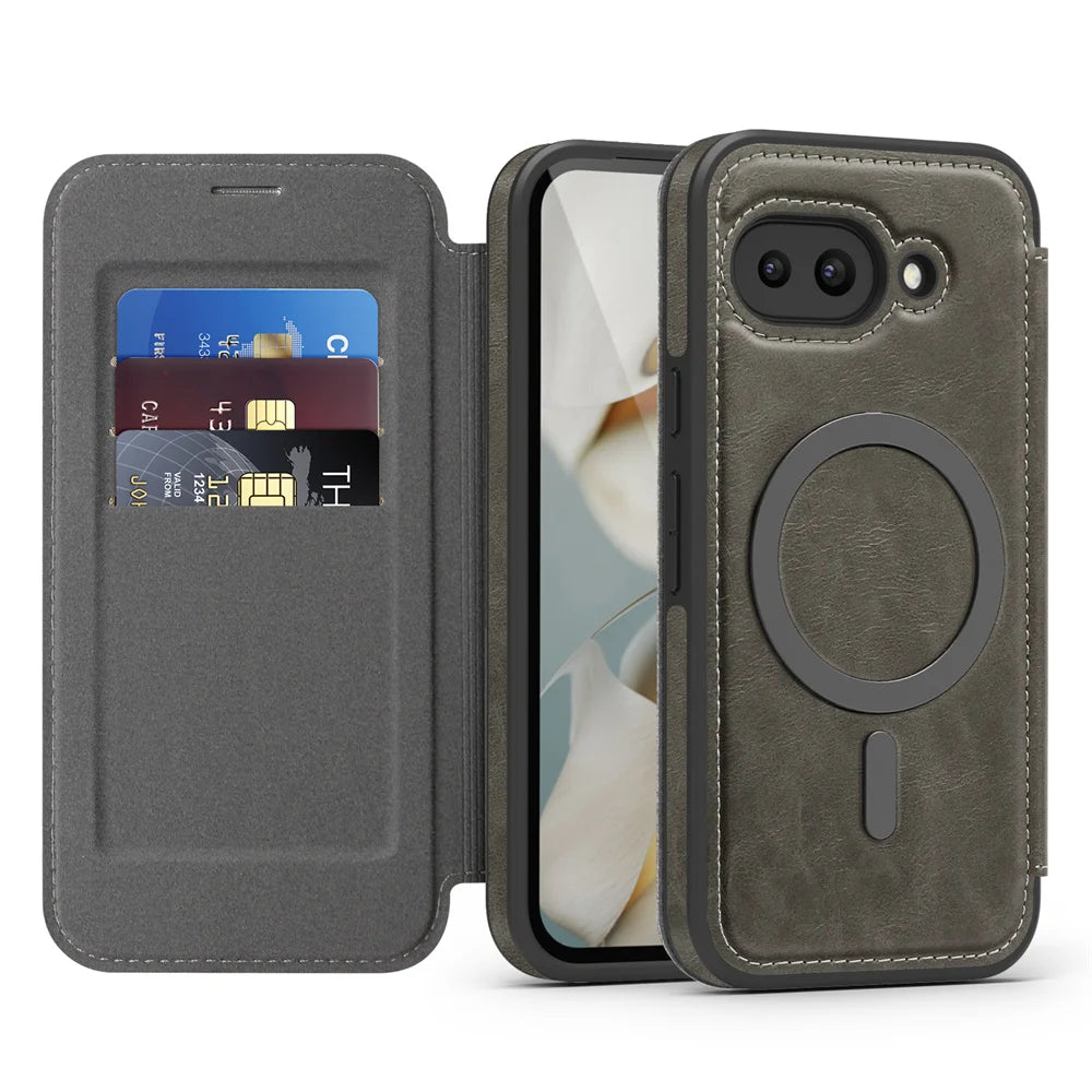 Pixel Leather Flip Case