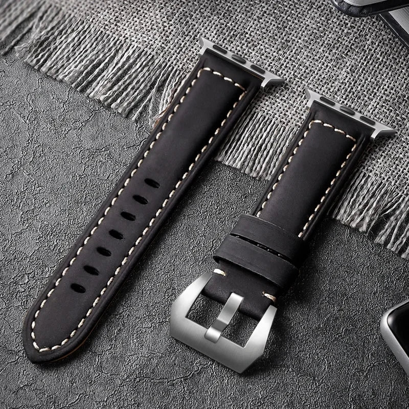 Men's Leather Apple Watch Band