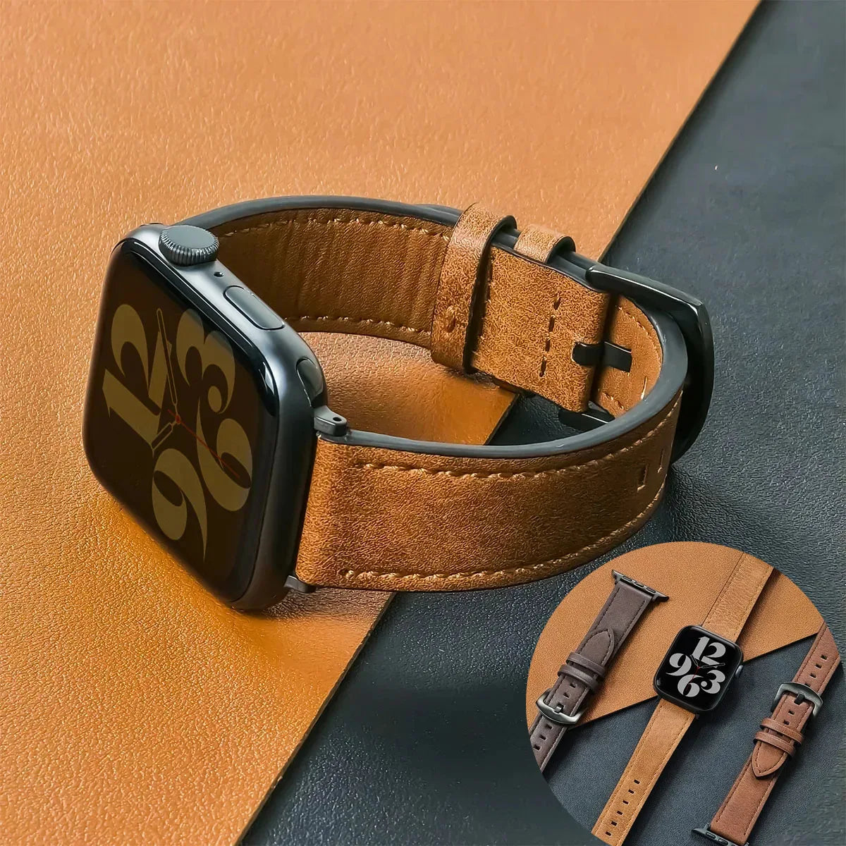 Calf Leather Apple Watch Band