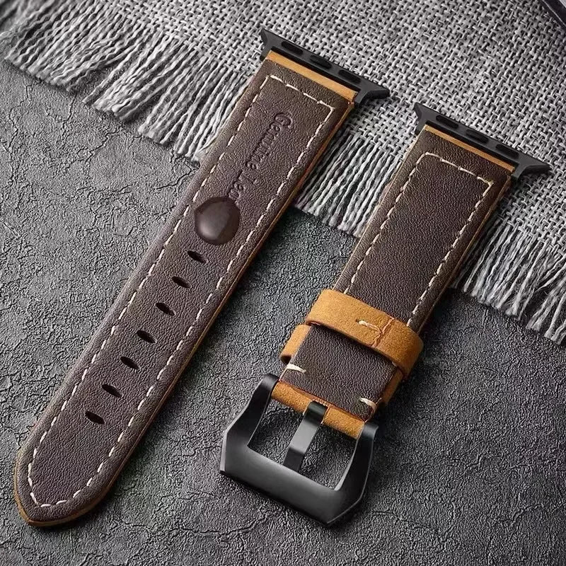 Men's Leather Apple Watch Band