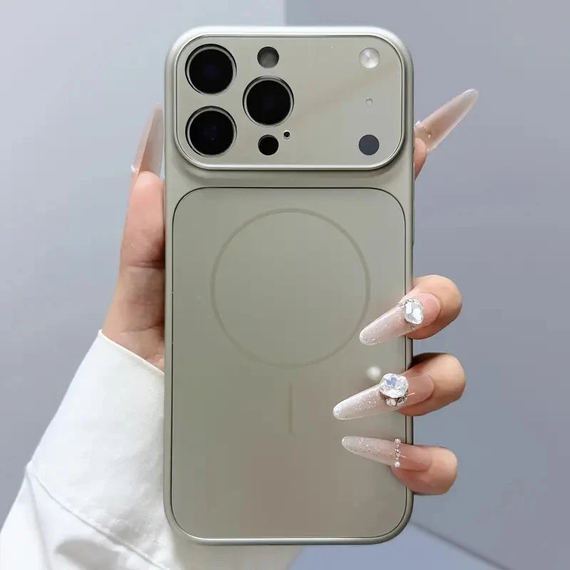 Frosted Glass MagSafe Case – iPhone 11–17