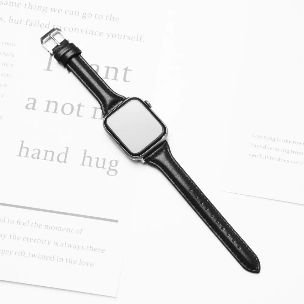 Women's Slim Leather Apple Watch Band