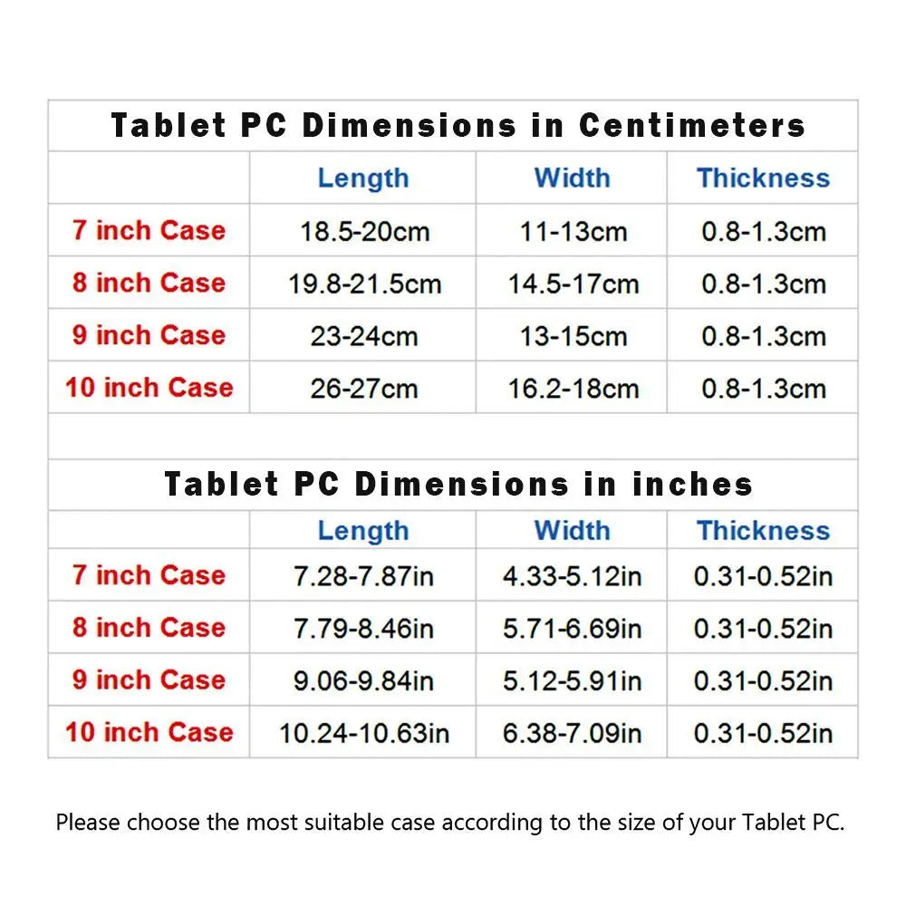 Universal Tablet Flip Case (7–10")