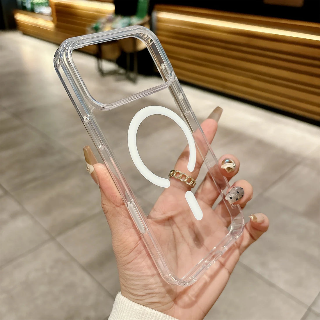 Transparent Clear MagSafe Case