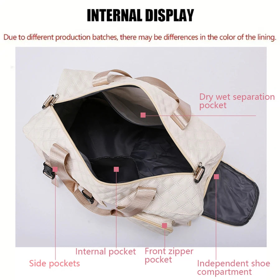 Durable Nylon Travel Duffle Bag – Sports Gym & Overnight Bag