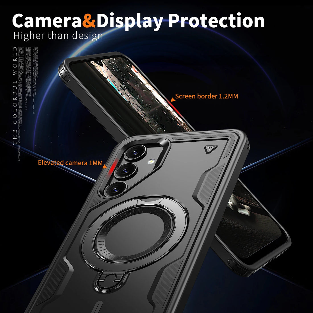Magnetic Ring Armor Case