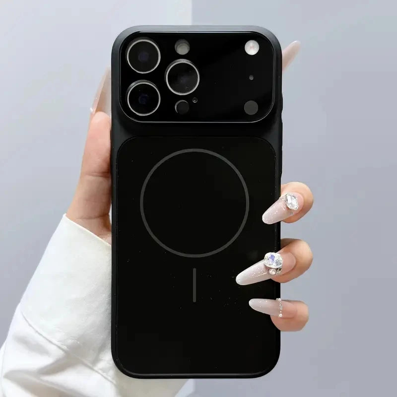 Frosted Glass MagSafe Case – iPhone 11–17