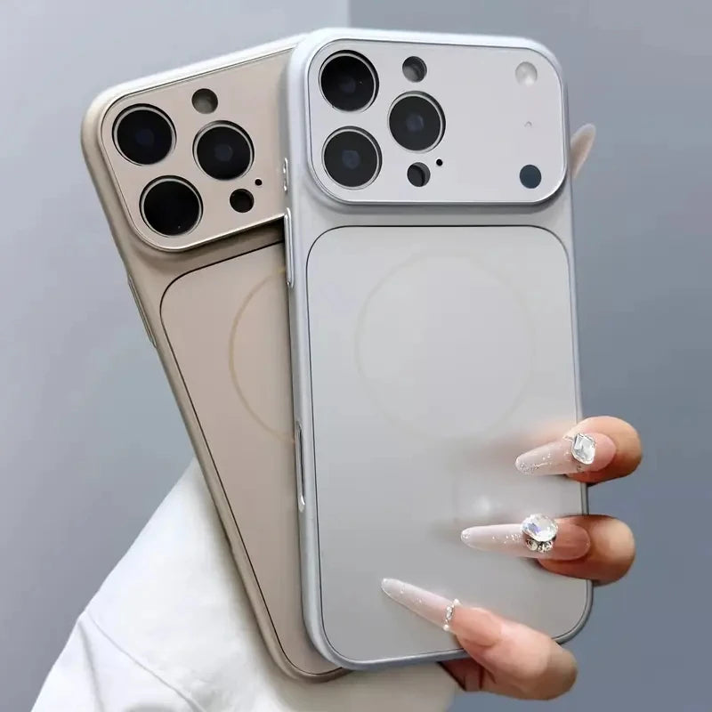 Frosted Glass MagSafe Case – iPhone 11–17