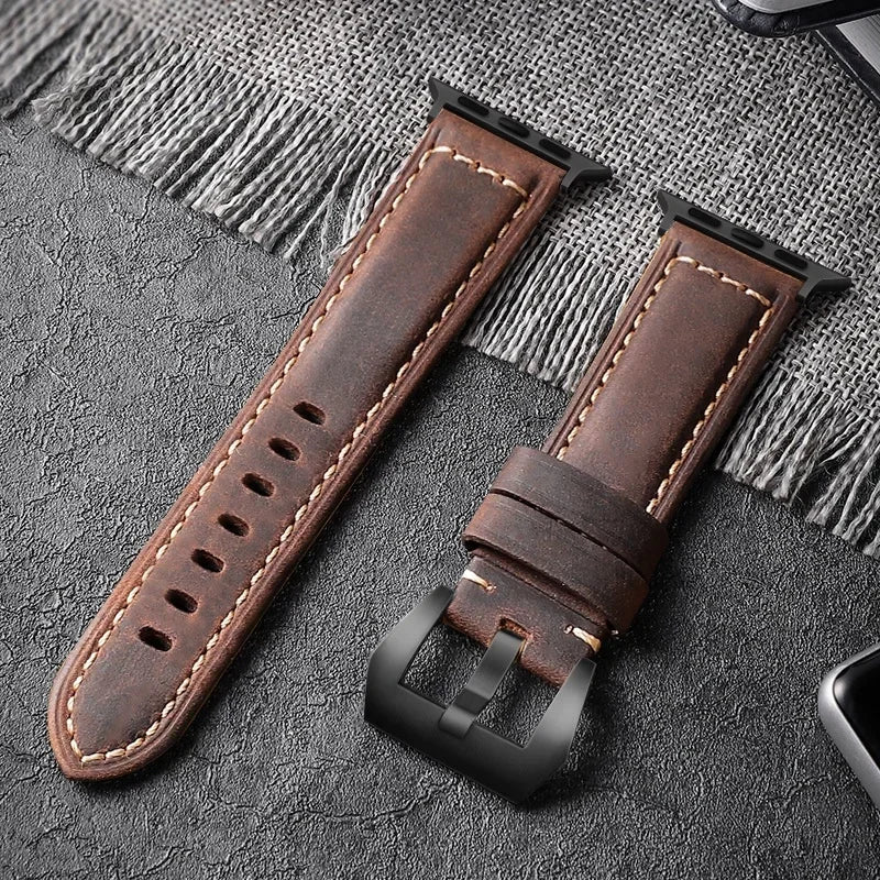 Men's Leather Apple Watch Band