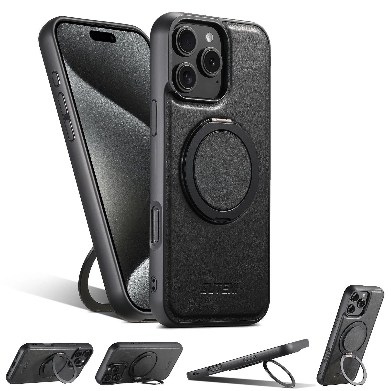 iPhone Leather Ring Case