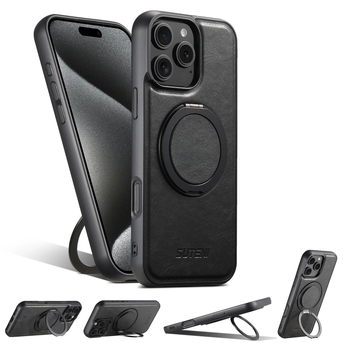 iPhone Leather Ring Case