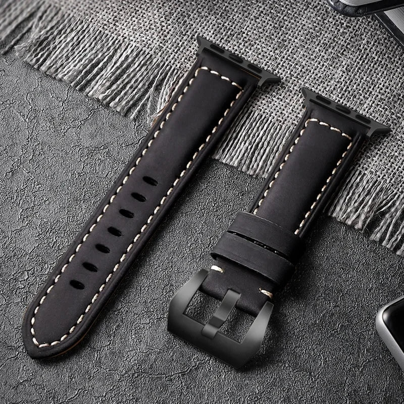 Men's Leather Apple Watch Band