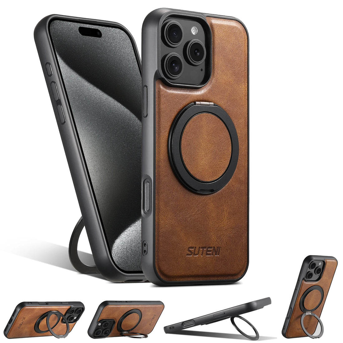 iPhone Leather Ring Case