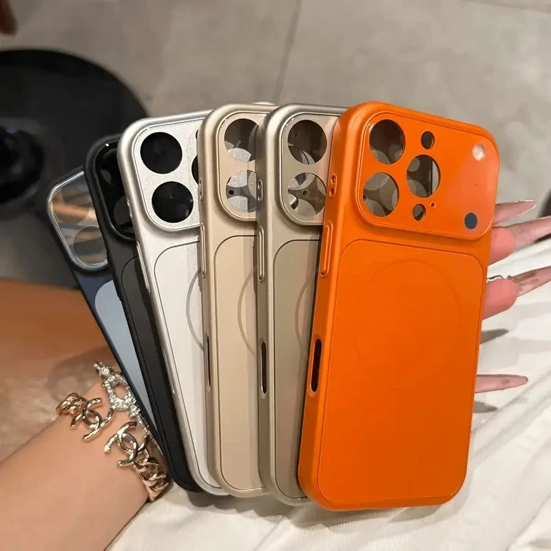 Frosted Glass MagSafe Case – iPhone 11–17