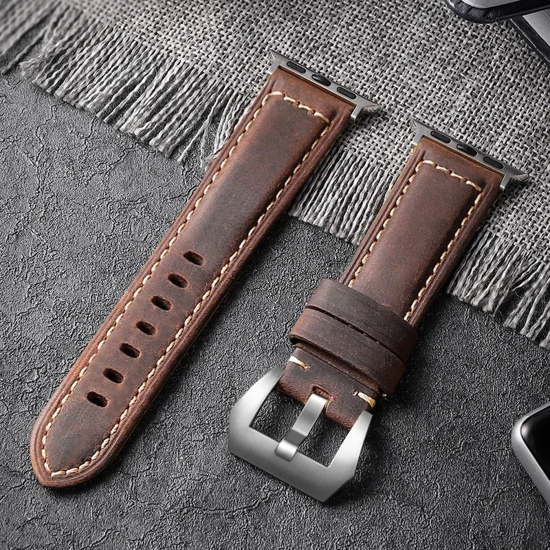 Men's Leather Apple Watch Band