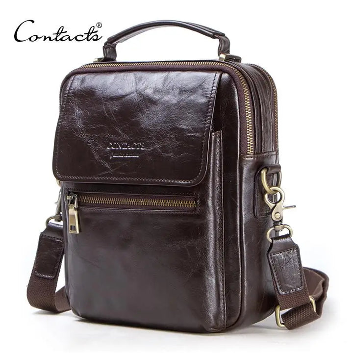 Leather iPad Messenger Bag