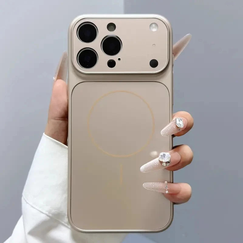 Frosted Glass MagSafe Case – iPhone 11–17