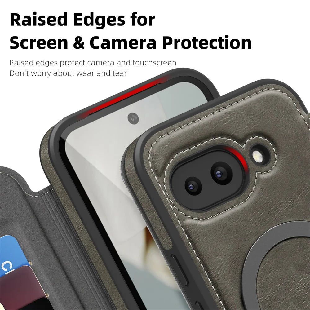 Pixel Leather Flip Case