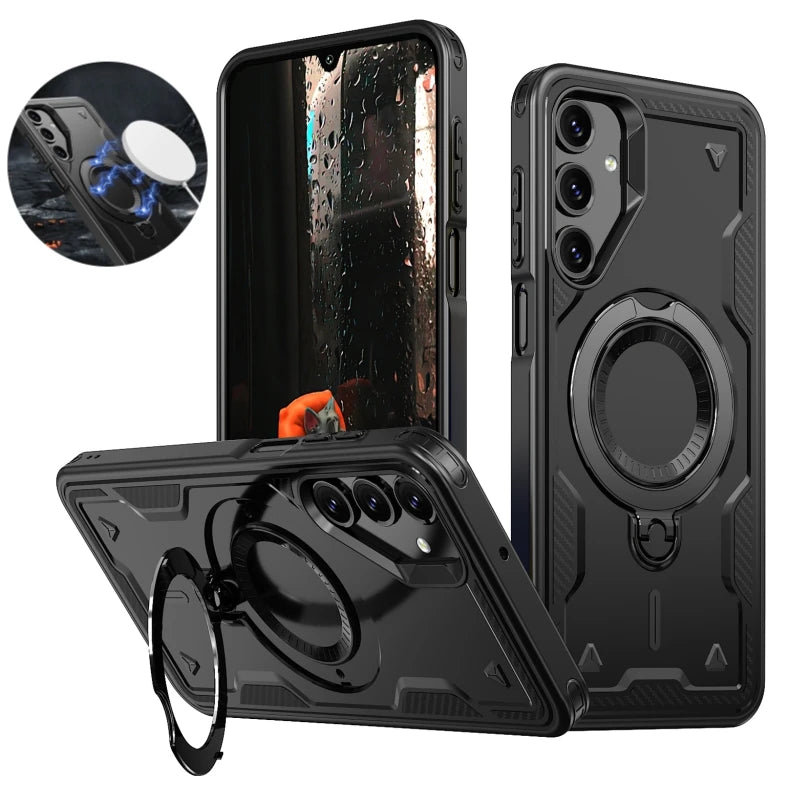 Magnetic Ring Armor Case