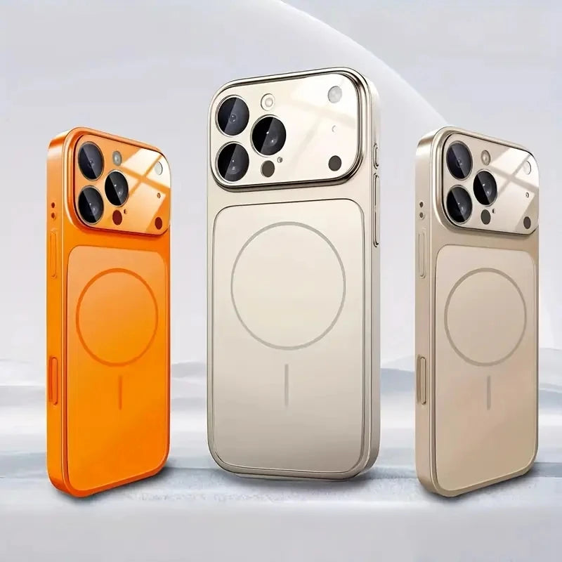 Frosted Glass MagSafe Case – iPhone 11–17