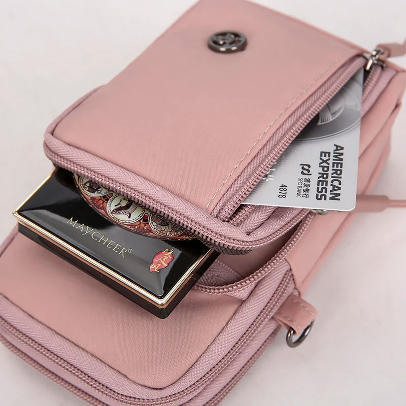 Nylon Phone Crossbody Bag