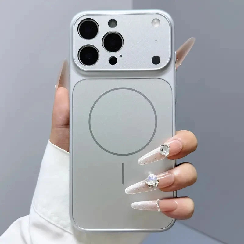 Frosted Glass MagSafe Case – iPhone 11–17