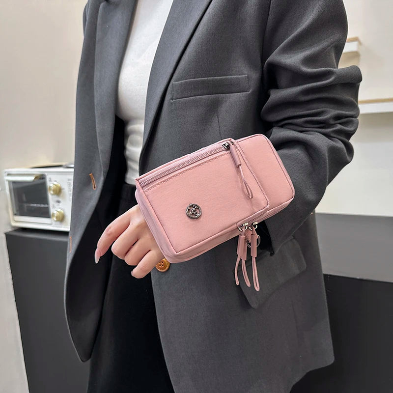 Nylon Phone Crossbody Bag
