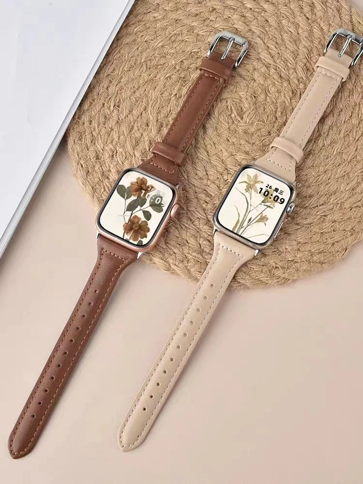 Women's Slim Leather Apple Watch Band