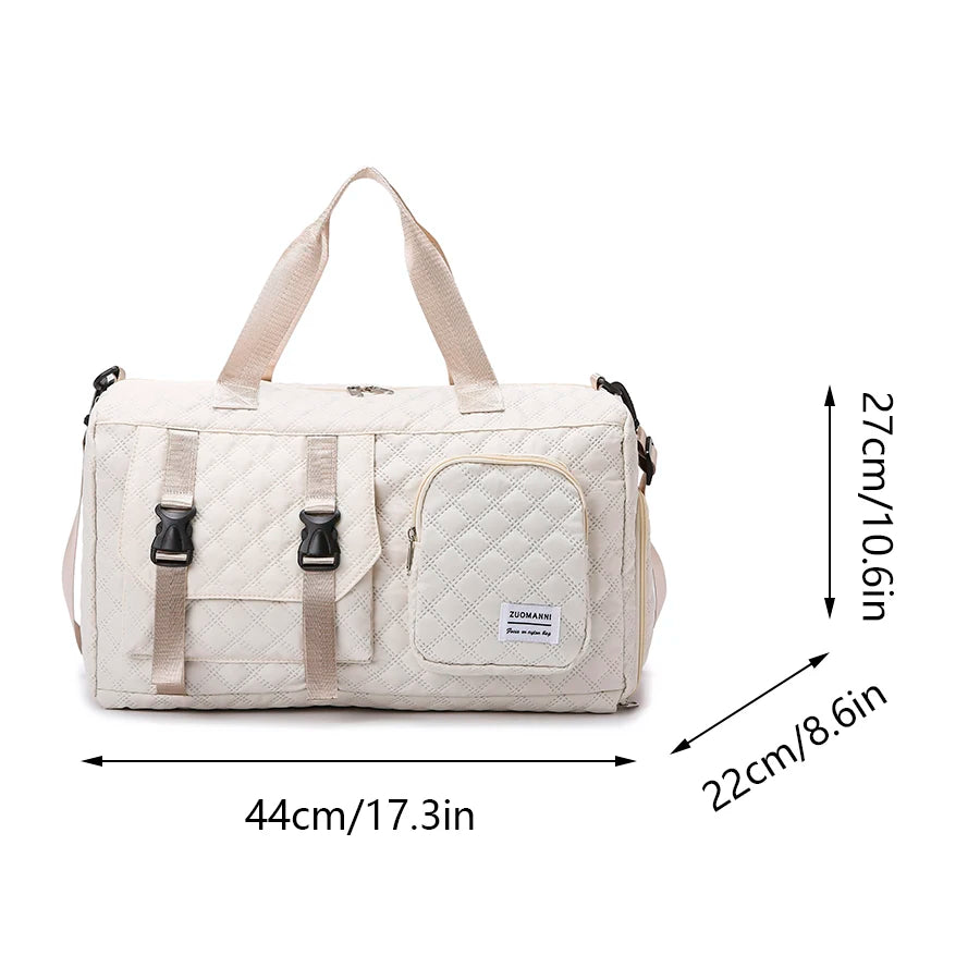 Durable Nylon Travel Duffle Bag – Sports Gym & Overnight Bag